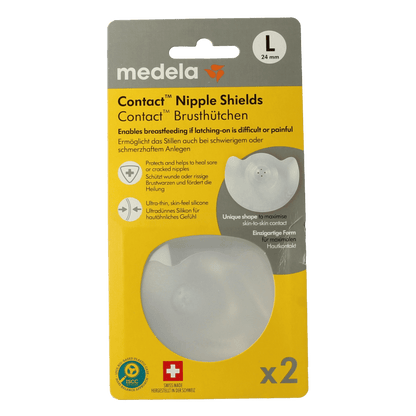 Medela Contact tepelhoedjes maat L 1 Paar - DrogistWereld