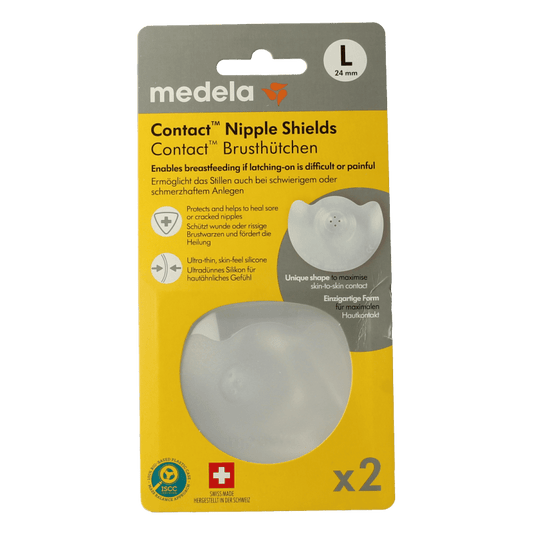 Medela Contact tepelhoedjes maat L 1 Paar - DrogistWereld
