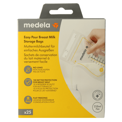 Medela Moedermelk bewaarzakjes 210ml 25 Stuks - DrogistWereld
