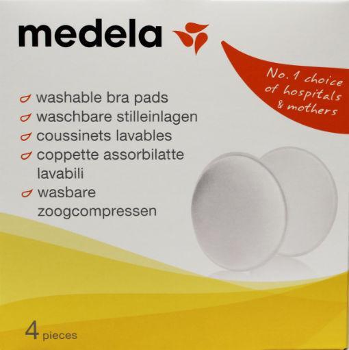 Medela Zoogkompressen wasbaar 4 Stuks - DrogistWereld