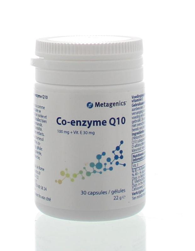 Metagenics Co enzyme Q10 100mg 30 Capsules - DrogistWereld