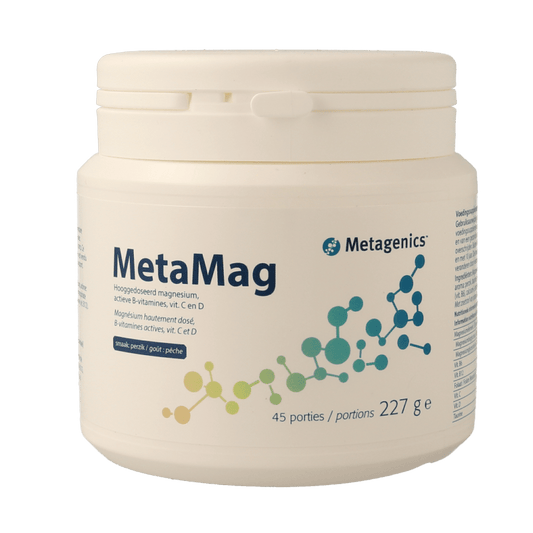 Metagenics Metamag perzik 227 Gram - DrogistWereld