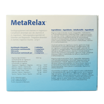 Metagenics Metarelax 180 Tabletten - DrogistWereld