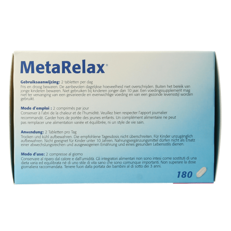 Metagenics Metarelax 180 Tabletten - DrogistWereld