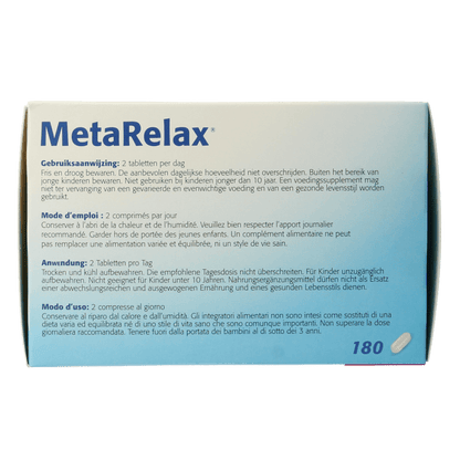 Metagenics Metarelax 180 Tabletten - DrogistWereld