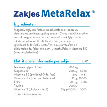 Metagenics Metarelax 84 Sachets - DrogistWereld