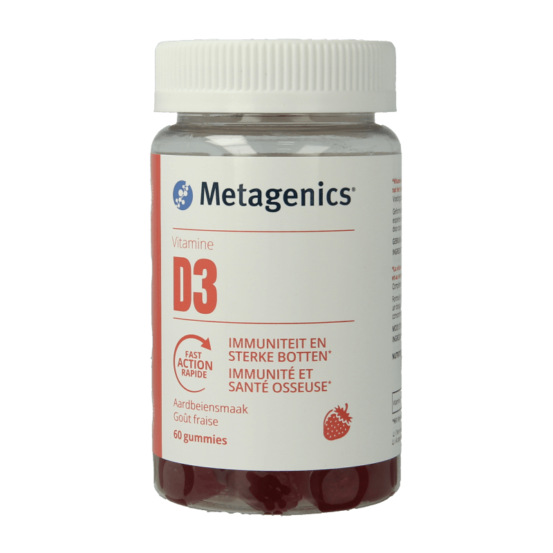 Metagenics Vitamine D 1000IU 60 Gummies - DrogistWereld