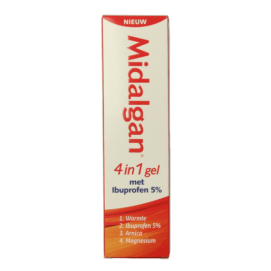 Midalgan 4 in 1 gel + 5% ibuprofen 100 Gram - DrogistWereld