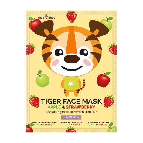 Montagne Tiger sheet face mask apple & strawberry 1 Stuks - DrogistWereld