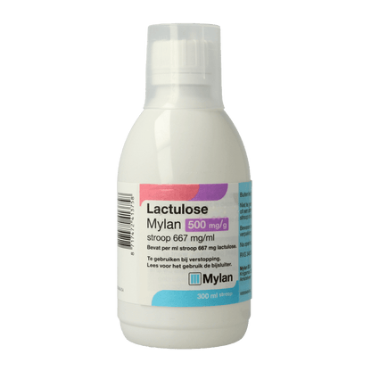 Mylan Lactulose stroop 500mg 300 Milliliter - DrogistWereld