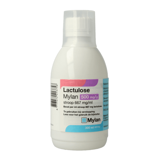 Mylan Lactulose stroop 500mg 300 Milliliter - DrogistWereld