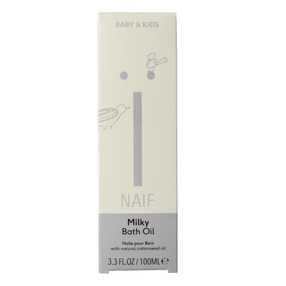 Naif Baby & kids milky bath oil 100 Milliliter - DrogistWereld