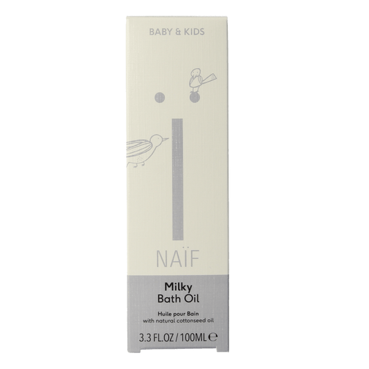 Naif Baby & kids milky bath oil 100 Milliliter - DrogistWereld