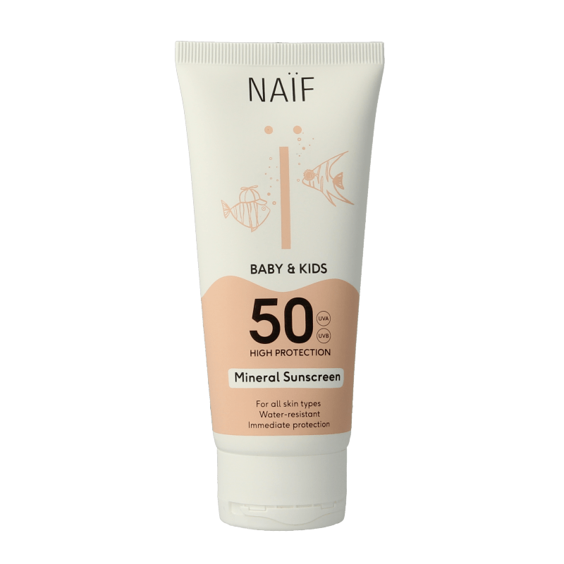 Naif Zon baby & kids creme SPF50 100 Milliliter - DrogistWereld