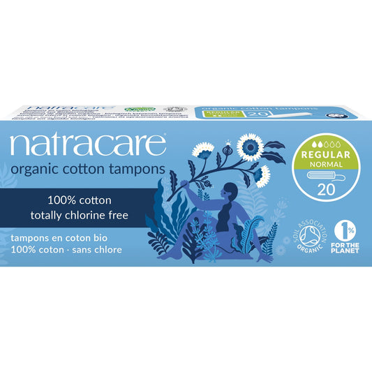 Natracare Tampons katoen normaal 20 Stuks - DrogistWereld