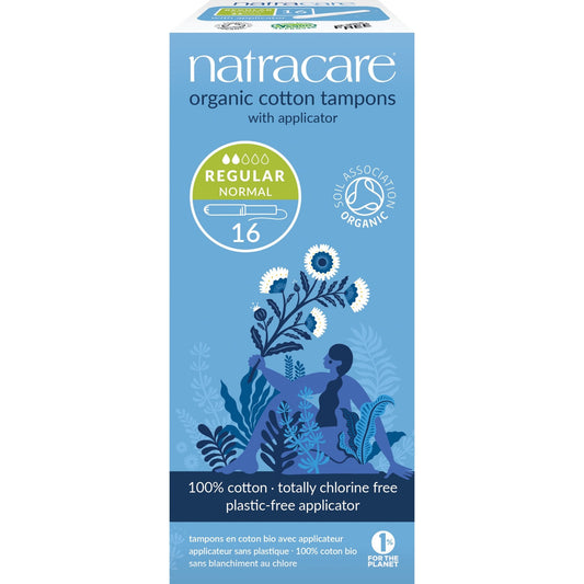 Natracare Tampons normaal met inbrenghuls 16 Stuks - DrogistWereld