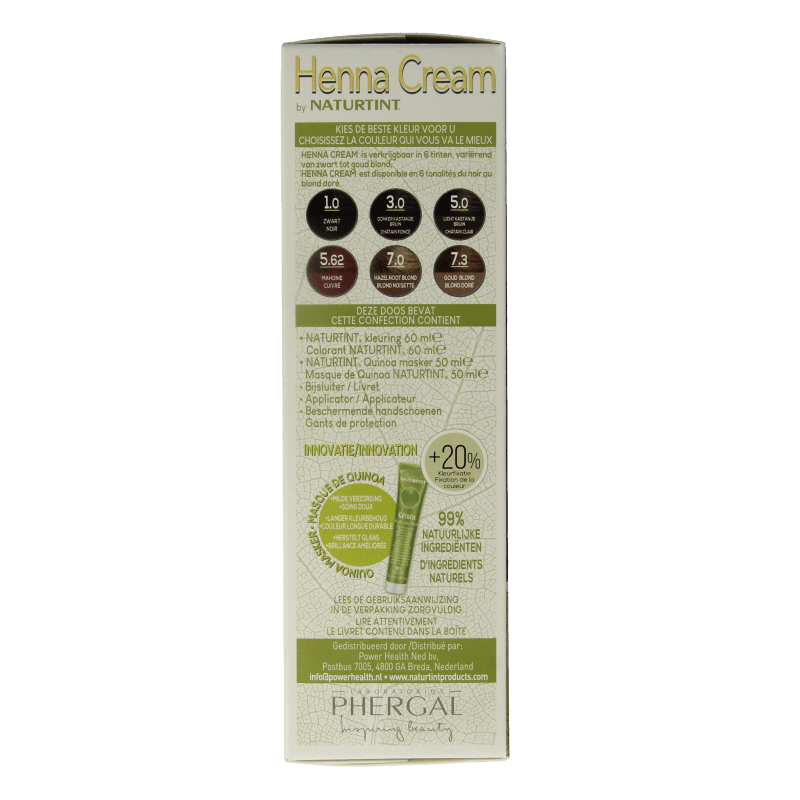 Naturtint Henna cream 3.0 dronker kastanje bruin 110 Milliliter - DrogistWereld