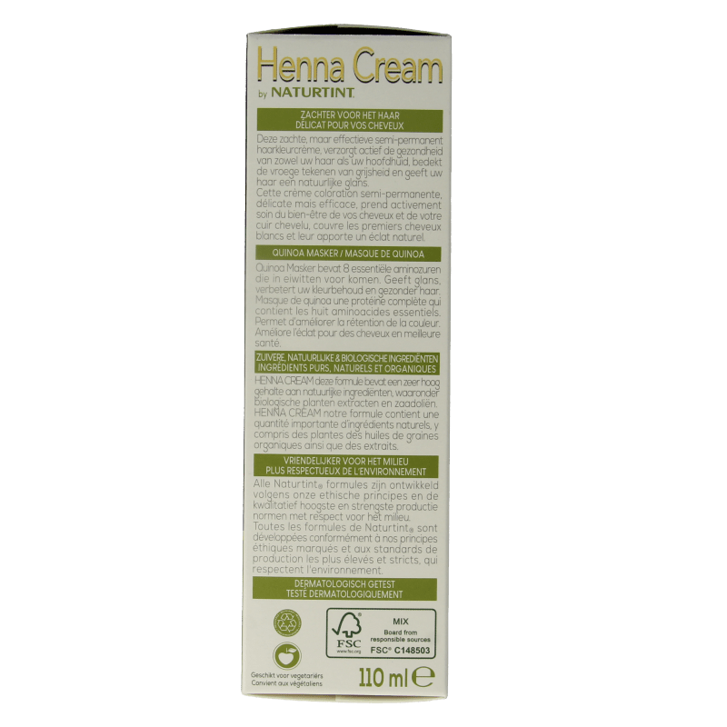 Naturtint Henna cream 3.0 dronker kastanje bruin 110 Milliliter - DrogistWereld