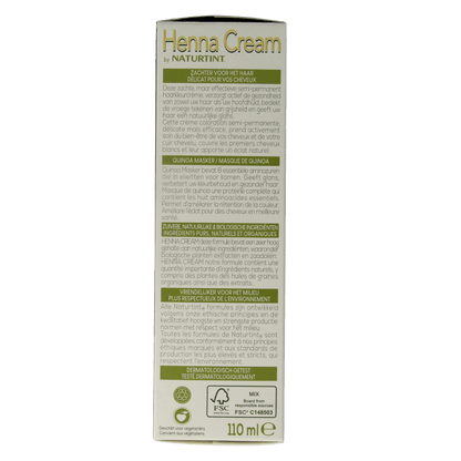 Naturtint Henna cream 3.0 dronker kastanje bruin 110 Milliliter - DrogistWereld