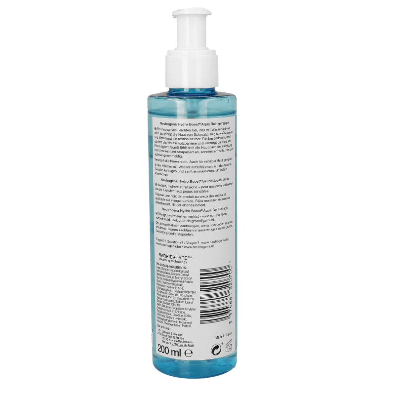 Neutrogena Hydra boost cleansing gel 200 Milliliter - DrogistWereld