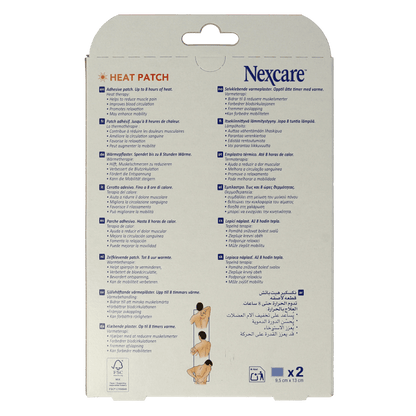 Nexcare Heat patch 2 Stuks - DrogistWereld