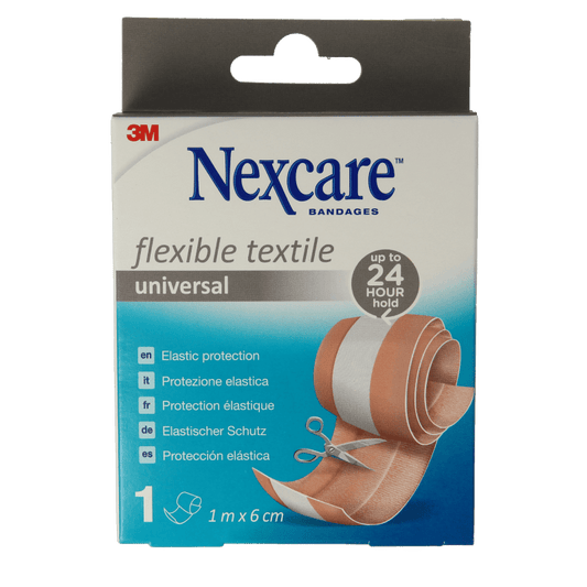 Nexcare Textile flexible 1mx6cm 1 Stuks - DrogistWereld