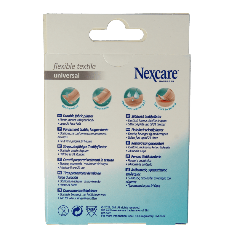 Nexcare Textile flexible 1mx6cm 1 Stuks - DrogistWereld