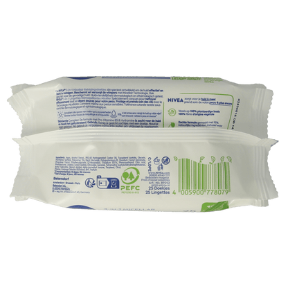Nivea 3 - in - 1 verzorgende micellair reindoek 25 Stuks - DrogistWereld