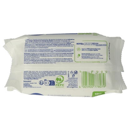 Nivea 3 - in - 1 verzorgende micellair reindoek 25 Stuks - DrogistWereld