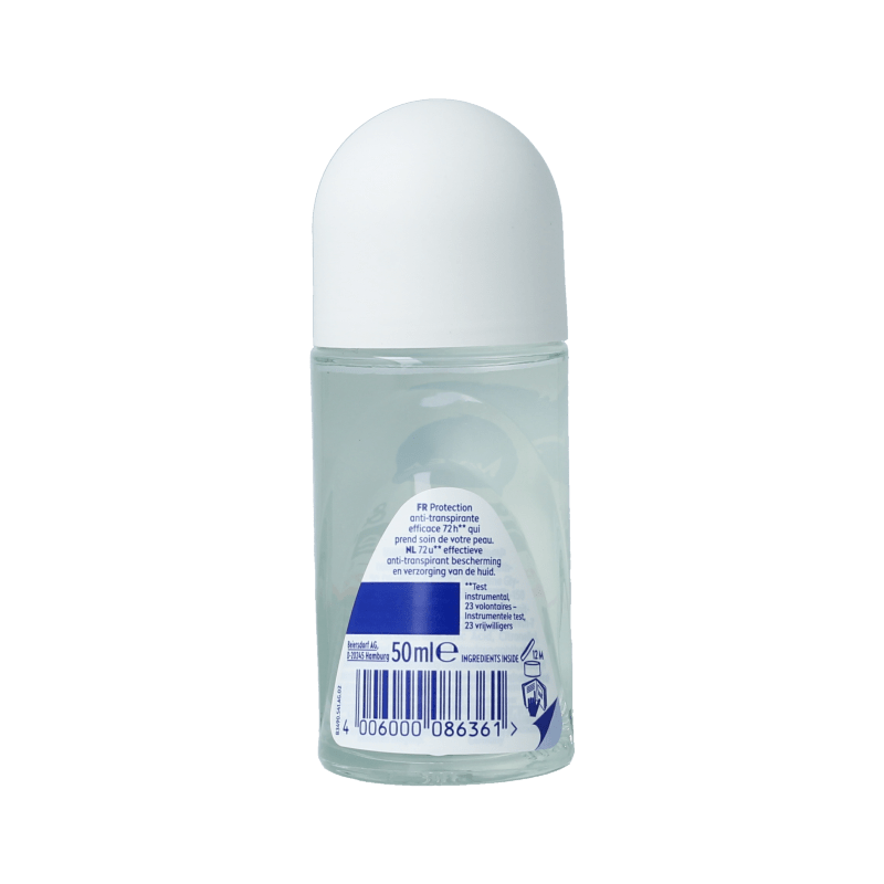 Nivea Deodorant roller black & white ultra impact 50 Milliliter - DrogistWereld
