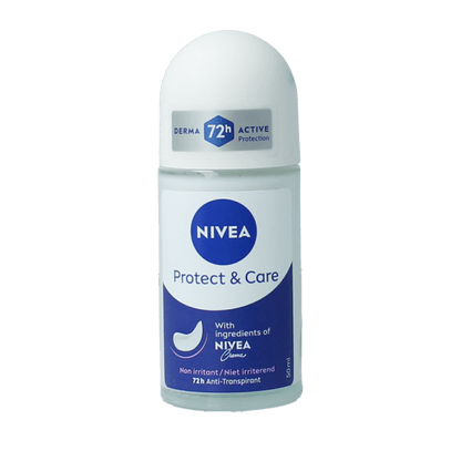 Nivea Deodorant roller protect & care 50 Milliliter - DrogistWereld