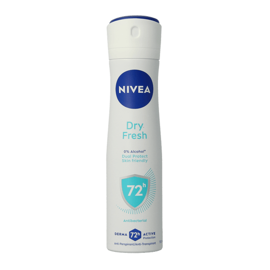 Nivea Deodorant spray fresh anti transpirant 150 Milliliter - DrogistWereld