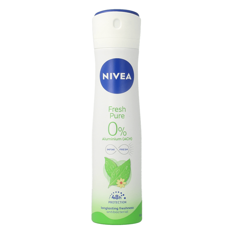 Nivea Deodorant spray fresh pure jasmine 150 Milliliter - DrogistWereld