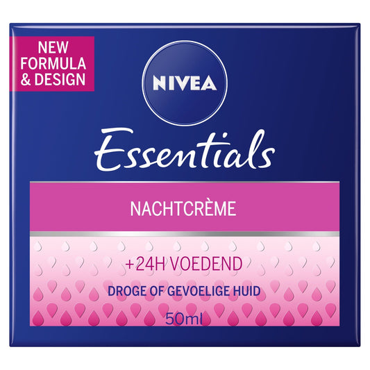 Nivea Essentials nachtcreme herstellend 50 Milliliter - DrogistWereld