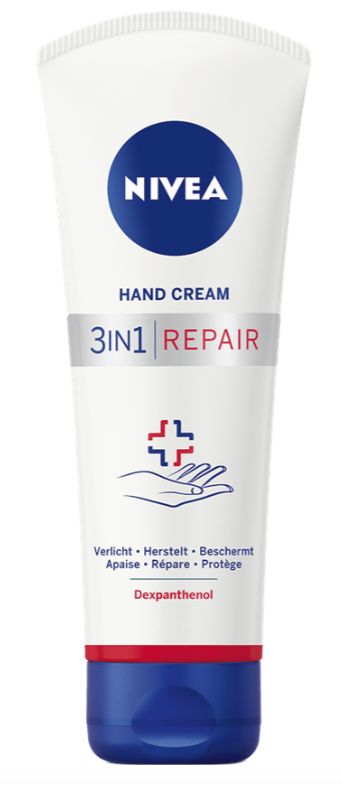 Nivea Handcreme 3 - in - 1 repair 100 Milliliter - DrogistWereld