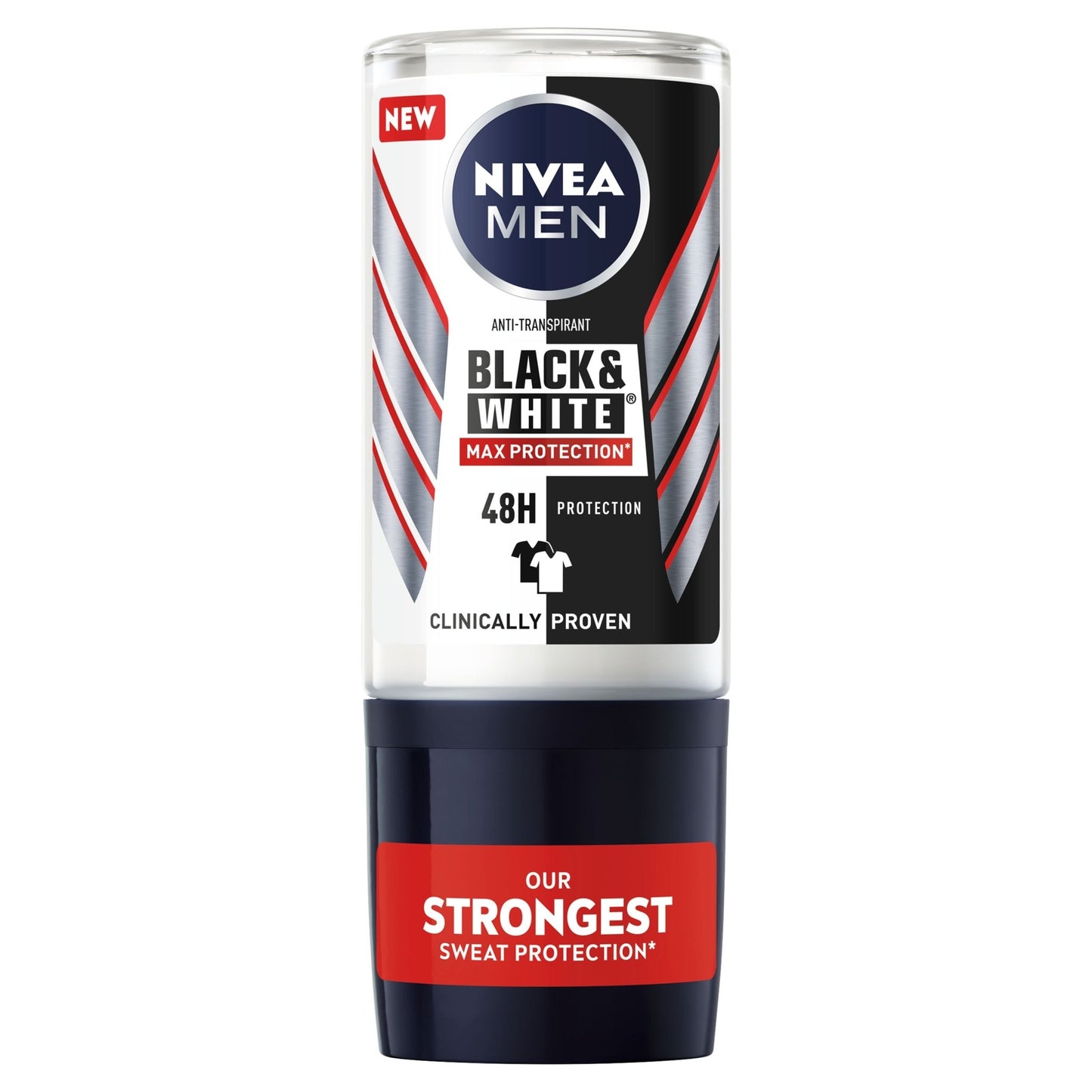 Nivea Men deodorant roller black & white max protection 50 Milliliter - DrogistWereld