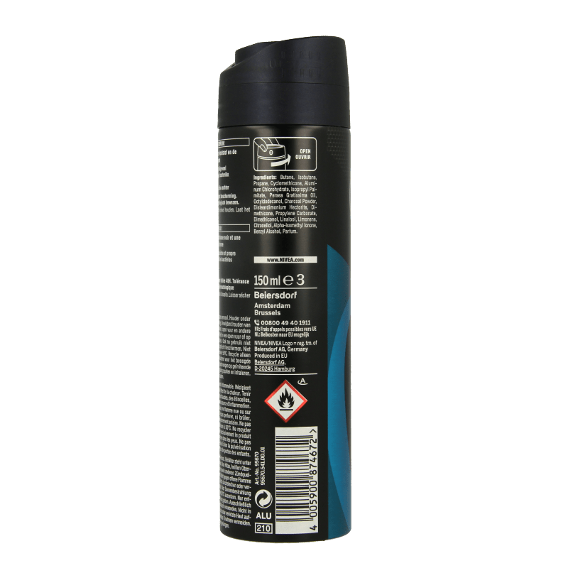 Nivea Men deodorant spray deep beat 150 Milliliter - DrogistWereld