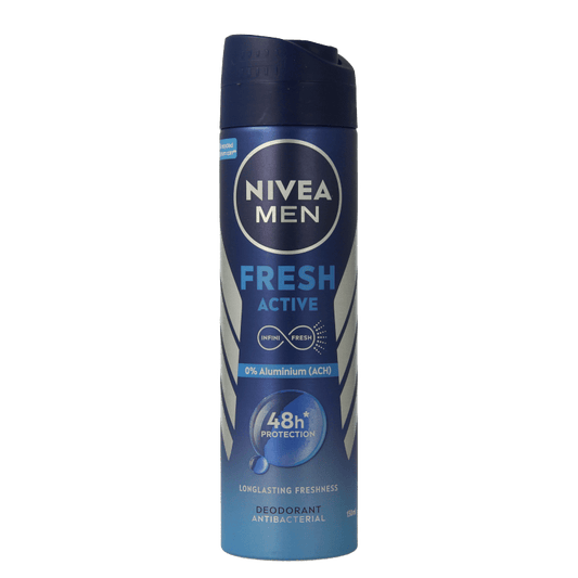 Nivea Men deodorant spray fresh active 150 Milliliter - DrogistWereld