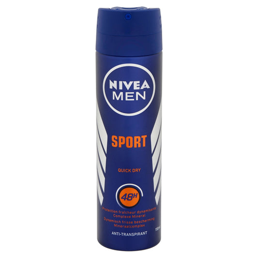 Nivea Men deodorant spray sport 150 Milliliter - DrogistWereld