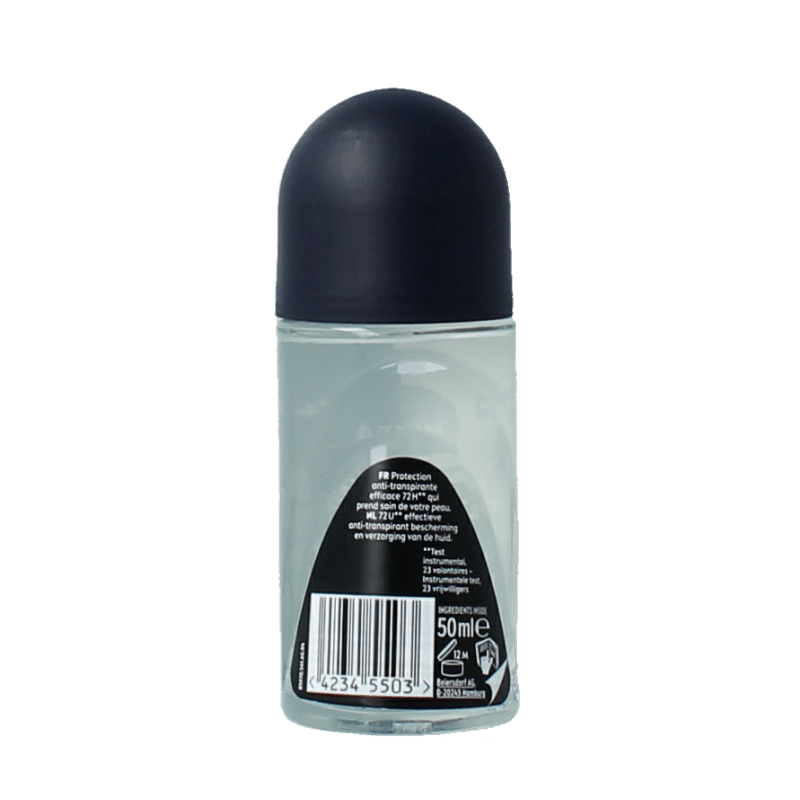 Nivea Men deoroller black & white fresh 50 Milliliter - DrogistWereld