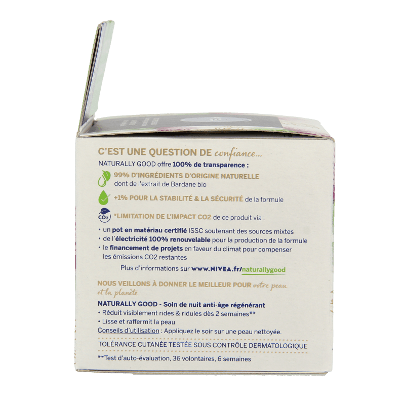 Nivea Naturally good nachtcreme anti - age 50 Milliliter - DrogistWereld
