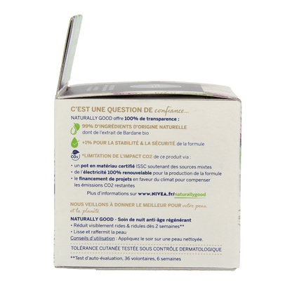 Nivea Naturally good nachtcreme anti - age 50 Milliliter - DrogistWereld