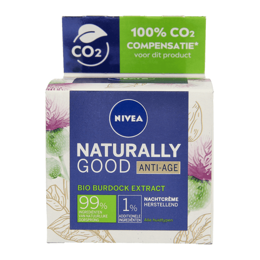 Nivea Naturally good nachtcreme anti - age 50 Milliliter - DrogistWereld