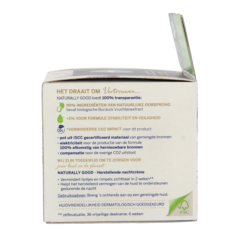 Nivea Naturally good nachtcreme anti - age 50 Milliliter - DrogistWereld