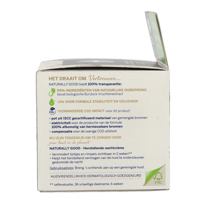 Nivea Naturally good nachtcreme anti - age 50 Milliliter - DrogistWereld