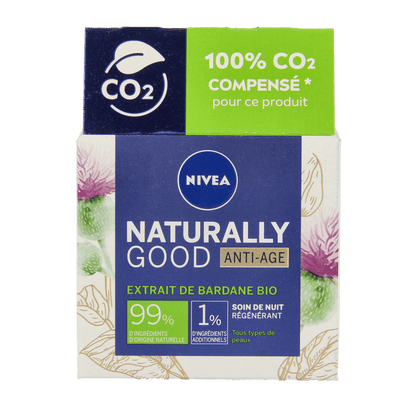 Nivea Naturally good nachtcreme anti - age 50 Milliliter - DrogistWereld