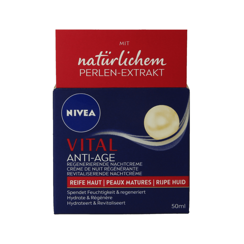 Nivea Vital revitaliserende nachtcreme 50 Milliliter - DrogistWereld