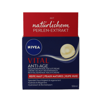 Nivea Vital revitaliserende nachtcreme 50 Milliliter - DrogistWereld