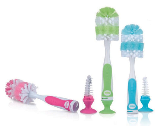 Nuby Fles & speenborstel zuignap 1 Stuks - DrogistWereld