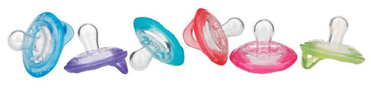 Nuby Natural flex cherry fopspeen 0 - 6 maanden 2 Stuks - DrogistWereld